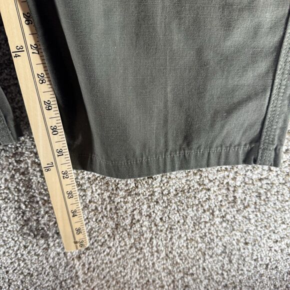 Carhartt Pants Mens 40x30 Green IRR Rip Stop Double Knee Cargo Pockets Cotton - Picture 4 of 10